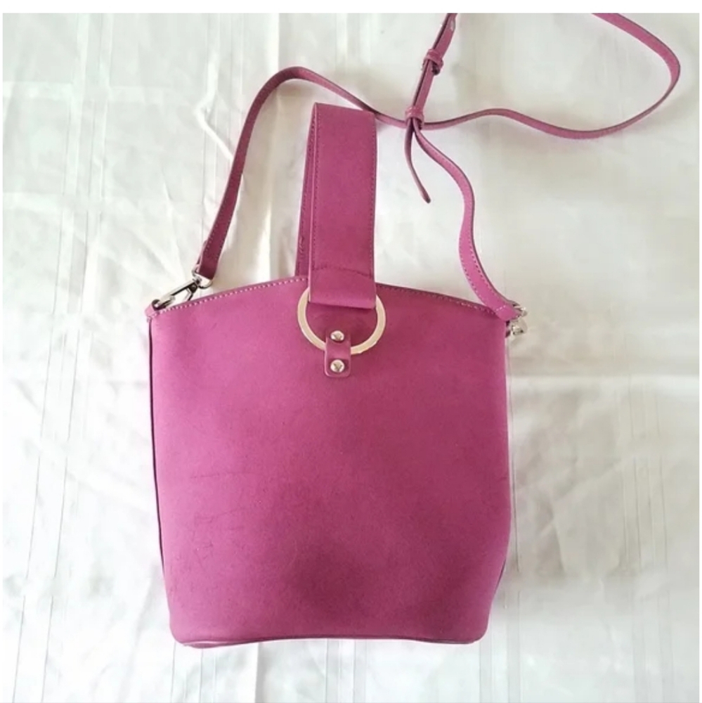 Who what wear small bucket bag beautiful mauve/dark pink color